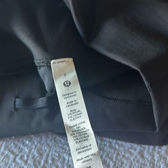 Lululemon Wunder Train High-Rise Tight 25" Black size 2 NWT - Picture 4 of 5